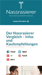 Mobile Screenshot of nassrasierer-test.info
