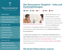 Tablet Screenshot of nassrasierer-test.info